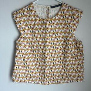 Floral  Sleeveless Top